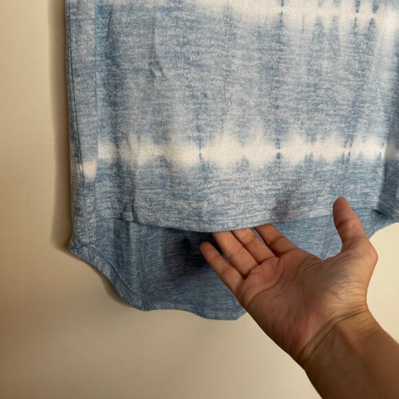 Market & Spruce Tie Dye T-Shirt Blue NWOT Size XS Short Sleeve Crewneck - Picture 4 of 8